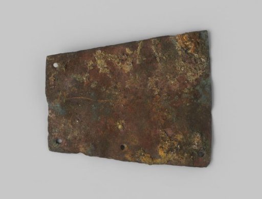 Kolf plate of a musket from the wreck of the East Indiaman Hollandia