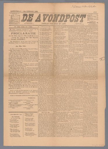 The Evening Post; daily newspaper for town and country