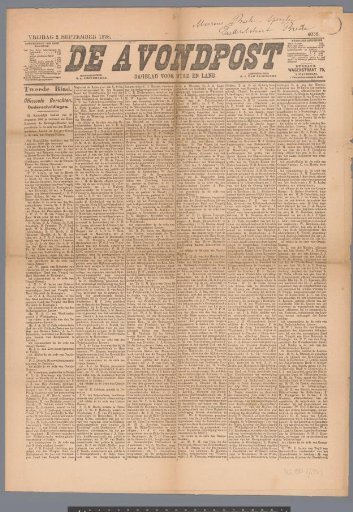 The Evening Post; daily newspaper for town and country