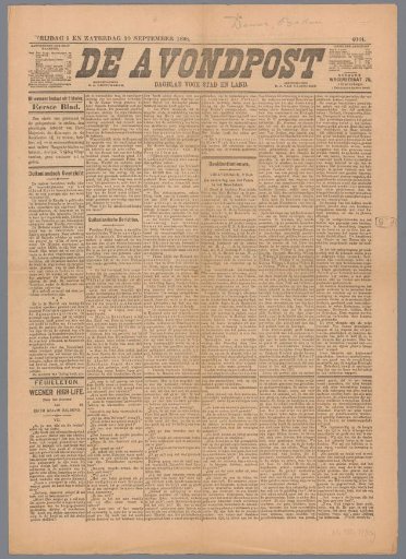 The Evening Post; daily newspaper for town and country