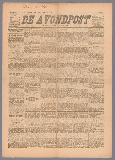 The Evening Post; daily newspaper for town and country