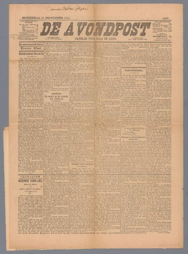 The Evening Post; daily newspaper for town and country