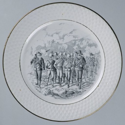 Memorial plaque Boer War: soldiers
