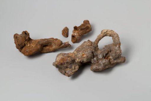 Fragment of a Chain in Iron Concretion from the Wreck of the East Indiaman 't Vliegend Hart, Lost in 1735
