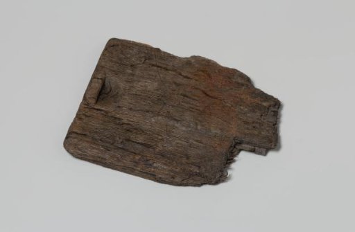 Fragment of a wooden sliding lid from the wreck of the East Indiaman 't Vliegend Hart, which sank in 1735