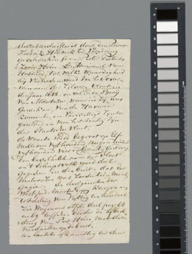 Handwritten note accompanying the Piet Hein medal