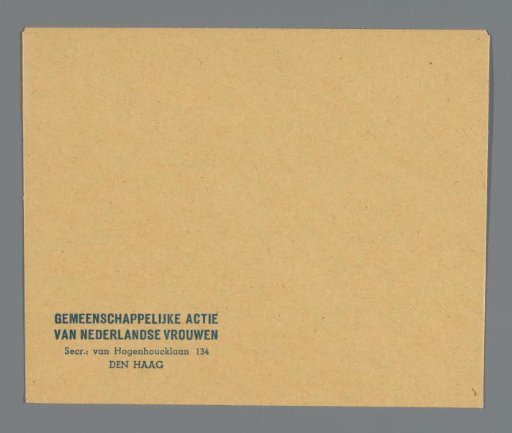 Pamphlet The Common Action of Dutch Women