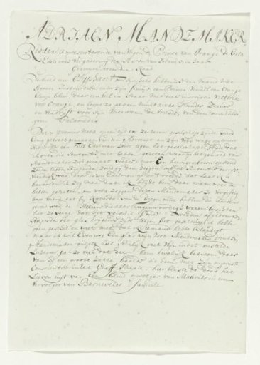 Satirical verse on the portrait of Adriaan Mandemaaker