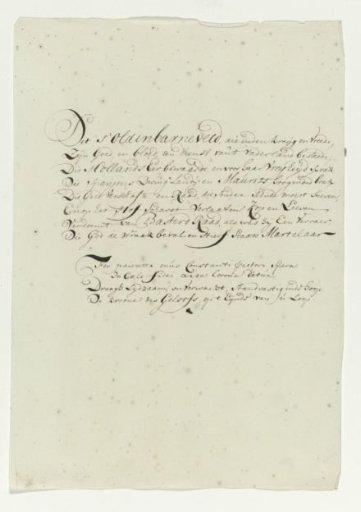 Satirical verse on the portrait of Johan van Oldenbarnevelt