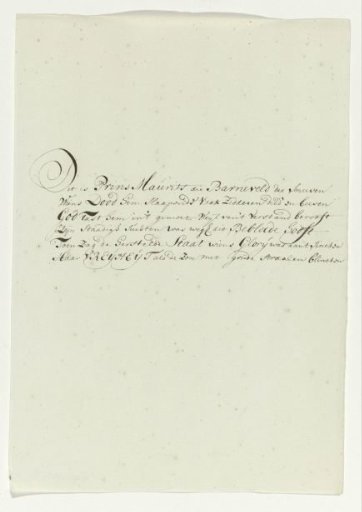 Satirical verse on the portrait of Prince Maurice