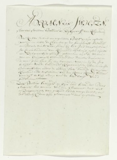 Satirical verse on the portrait of Adriaan van Swieten
