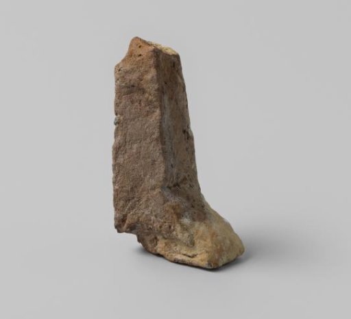 Part of a brick from the wreck of the East Indiaman 't Vliegend Hart