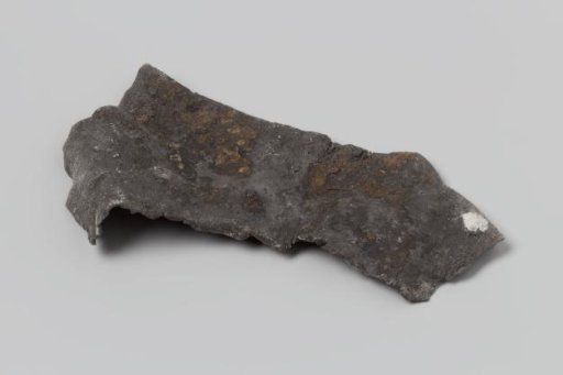 Fragment of a lead sheet from the wreck of the East Indiaman 't Vliegend Hart