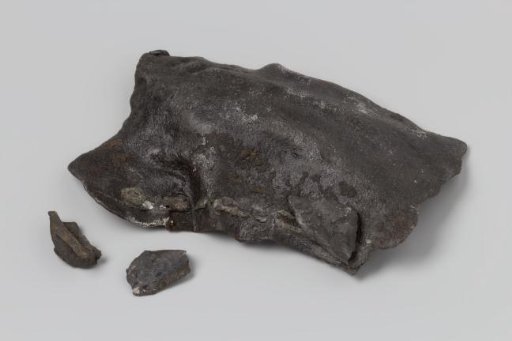 Fragments of lead sheet from the wreck of the East Indiaman 't Vliegend Hart