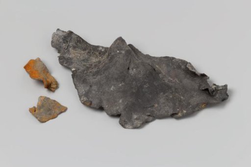 Fragment of a lead sheet from the wreck of the East Indiaman 't Vliegend Hart