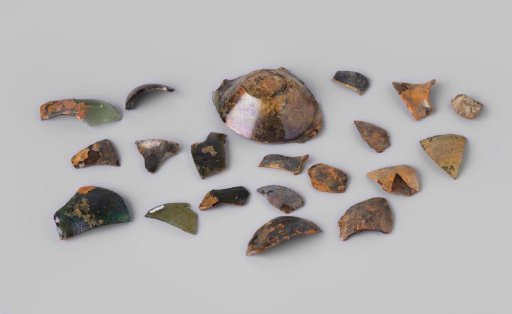 Fragments of Wine Bottles from the Wreck of the East Indiaman 't Vliegend Hart