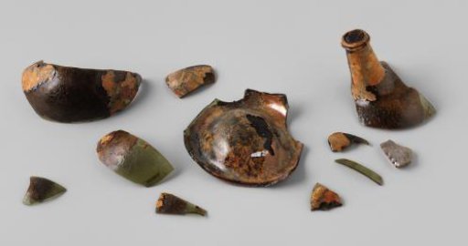 Fragments of Wine Bottles from the Wreck of the East Indiaman 't Vliegend Hart