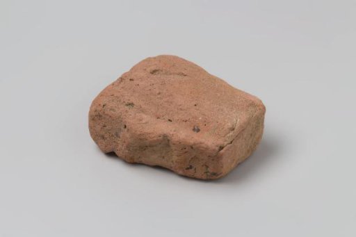 Part of a brick from the wreck of the East Indiaman 't Vliegend Hart