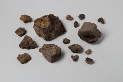 Fragments of peat from the wreck of the East Indiaman 't Vliegend Hart, lost in 1735