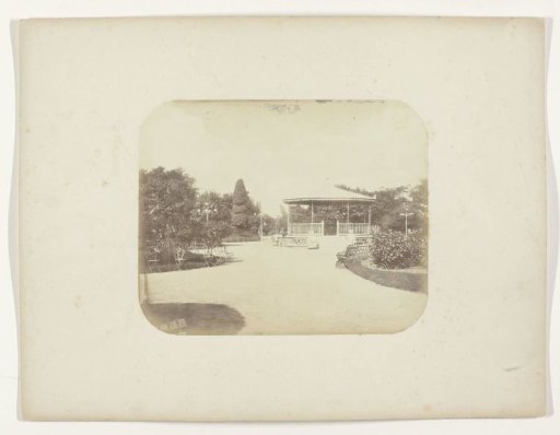 A Kiosk in the City Park of Surabaya