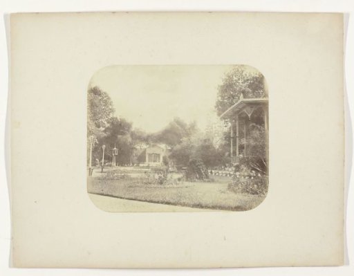 A Kiosk in the City Park of Surabaya