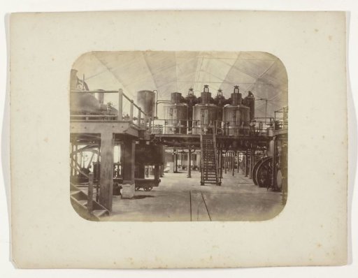 The interior of a sugar factory
