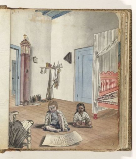 Bedroom with son Jantje and Bietja, an enslaved girl