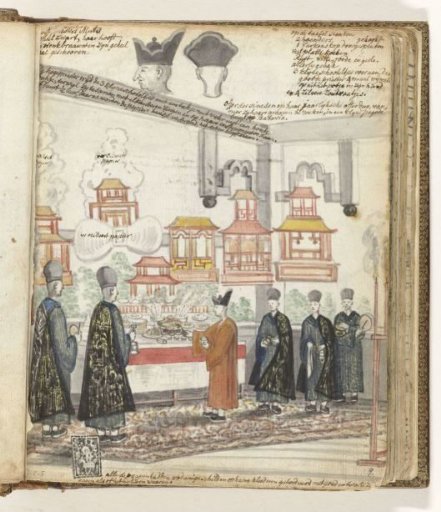 Chinese day of sacrifice in Batavia