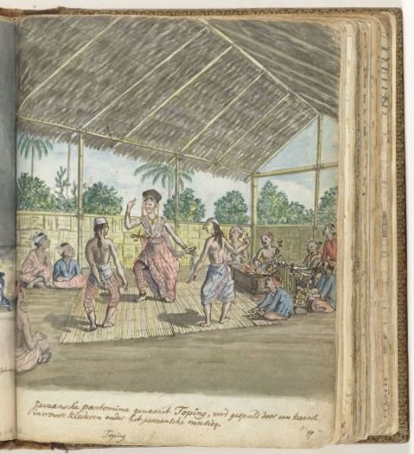Javanese Pantomime Called 'Toping'