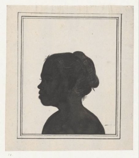 Silhouette portrait of Bietja