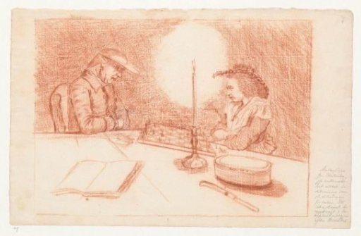 Chess game by candlelight