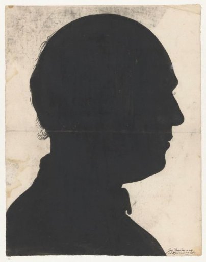 Silhouette portrait of Jan Brandes