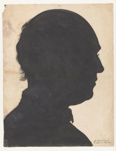 Silhouette portrait of Jan Brandes