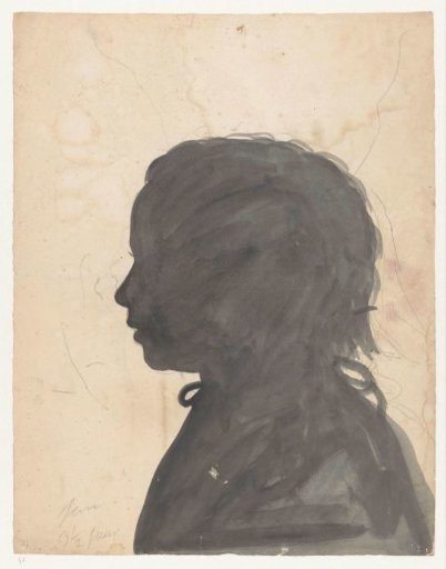 Silhouette portrait of Jantje Brandes