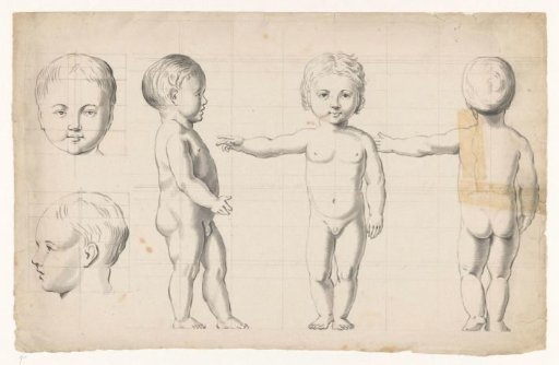 Nude studies of a boy