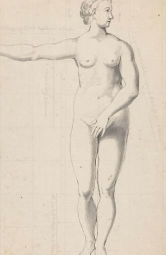 Nude studies of a woman and a man