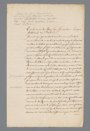 Papers of Jan Brandes from his appointment as minister at the Lutheran church in Batavia and elsewhere