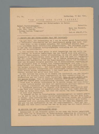 The Voice of the Low Countries, no. 14, 17 May 1945