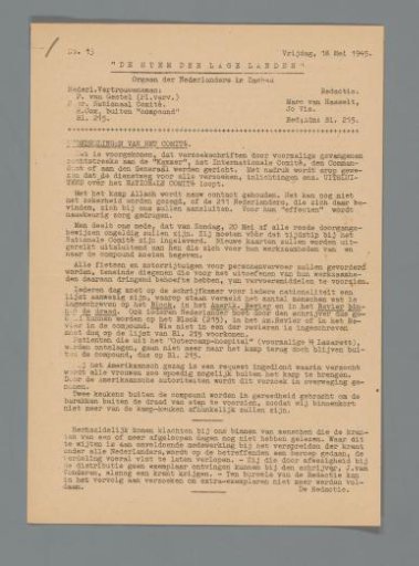 The Voice of the Low Countries, no. 15, 18 May 1945