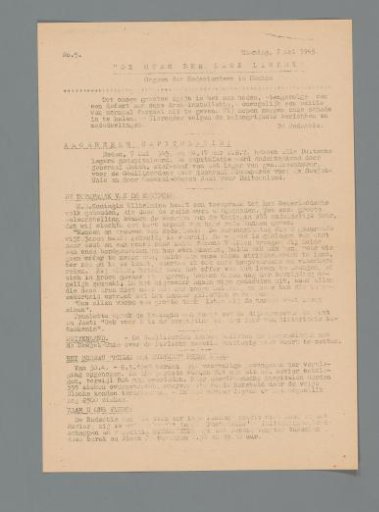 The Voice of the Low Countries, no. 5, May 7, 1945