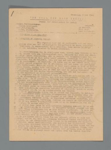 The Voice of the Low Countries, no. 7, May 9, 1945