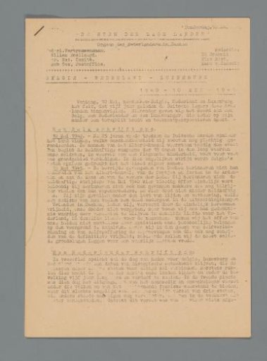 The Voice of the Low Countries, no. 8, May 10, 1945