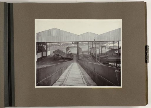 Reed carriers with reed unloading facility, east side