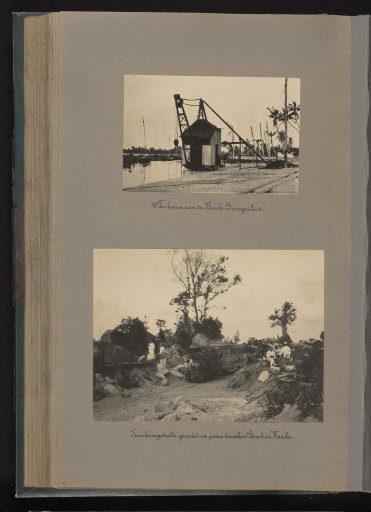 Crane and Tram Track of the Bangka Tin Mining Company at Soengeiliat