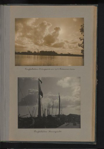 Setting sun and harbour at Pangkalbalam