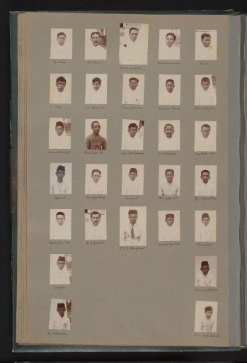 Passport photographs of staff