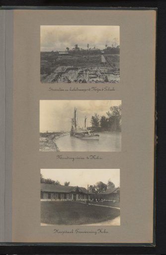 Mine, river, and hospital of the mining company in Toboali and Koba