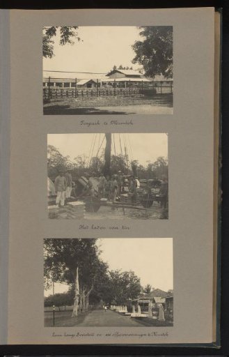 Buildings and work of the Banka tin mining, in Muntok