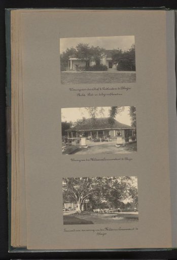 Residences and tennis court of the Banka tin mining in Blinjoe