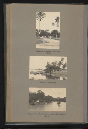 Residence, park, and dredger of the Banka tin mining in Blinjoe